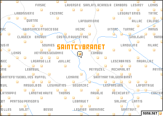 map of Saint-Cybranet