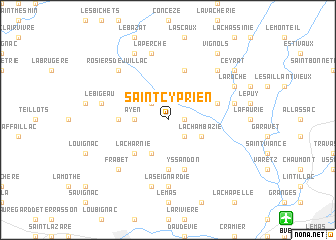 map of Saint-Cyprien