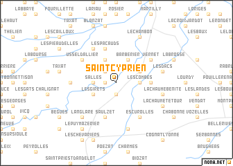 map of Saint-Cyprien