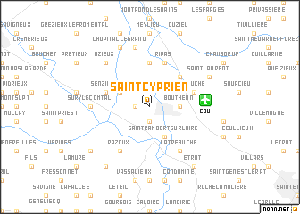 map of Saint-Cyprien