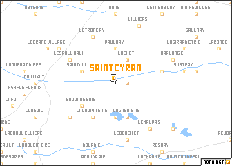 map of Saint-Cyran