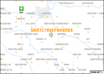 map of Saint-Cyr-de-Favières