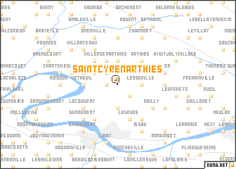 map of Saint-Cyr-en-Arthies