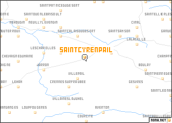 map of Saint-Cyr-en-Pail