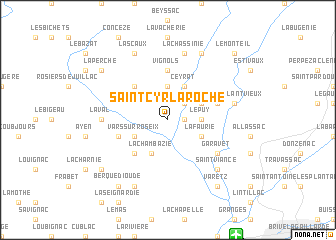 map of Saint-Cyr-la-Roche