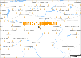 map of Saint-Cyr-le-Gravelais