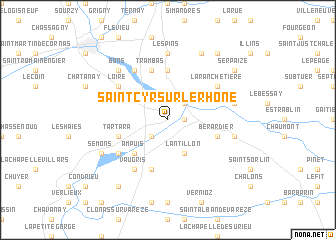 map of Saint-Cyr-sur-le-Rhône