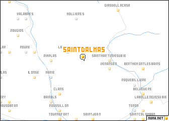 map of Saint-Dalmas