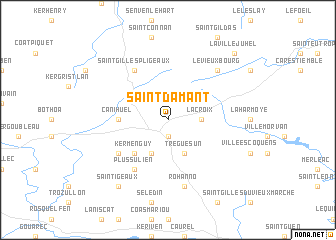 map of Saint-Damant