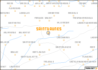 map of Saint-Daunès