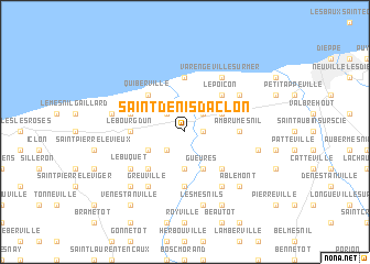 map of Saint-Denis-dʼAclon