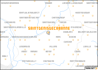 map of Saint-Denis-de-Cabanne