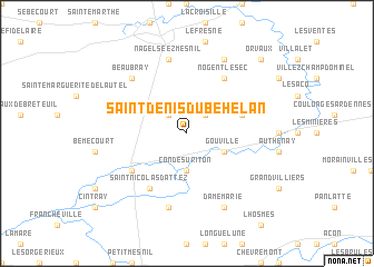 map of Saint-Denis-du-Béhélan