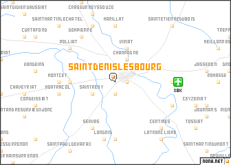 map of Saint-Denis-lès-Bourg