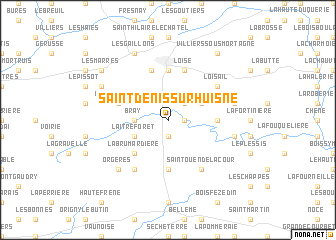 map of Saint-Denis-sur-Huisne