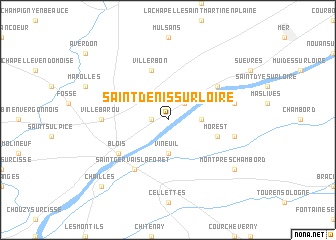 map of Saint-Denis-sur-Loire