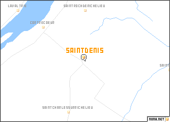 map of Saint-Denis