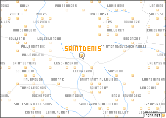 map of Saint-Denis