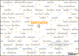 map of Saint-Denis