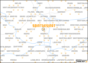 map of Saint-Désirat