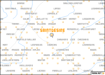 map of Saint-Désiré