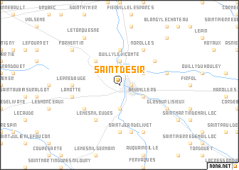 map of Saint-Désir