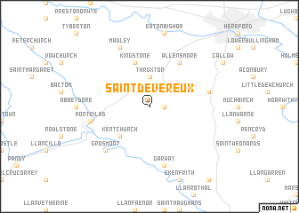 map of Saint Devereux