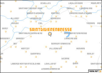 map of Saint-Didier-en-Bresse