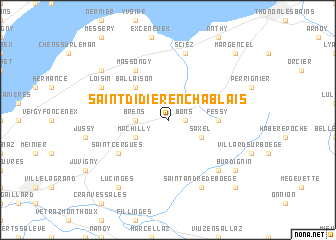 map of Saint-Didier-en-Chablais