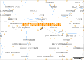 map of Saint-Didier-sur-Beaujeu