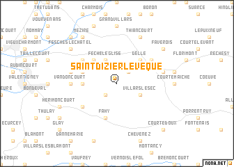 map of Saint-Dizier-lʼÉvêque