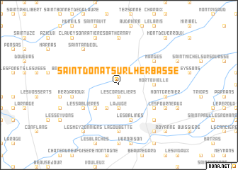 map of Saint-Donat-sur-lʼHerbasse