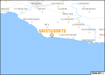 map of Saint Donats