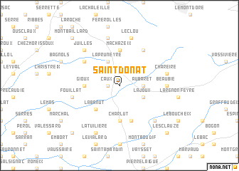 map of Saint-Donat