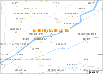 map of Saint-Dyé-sur-Loire