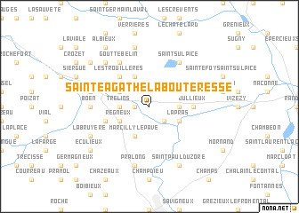 map of Sainte-Agathe-la-Bouteresse