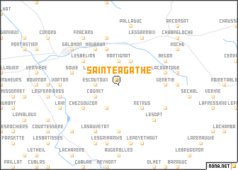 map of Sainte-Agathe