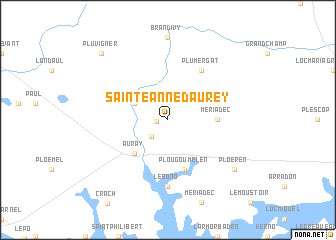 map of Sainte-Anne-dʼAurey