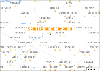 map of Sainte-Anne-de-Campbon