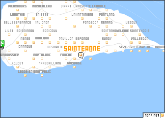 map of Sainte-Anne