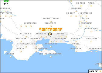 map of Sainte-Anne