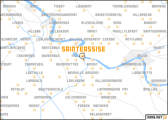 map of Sainte-Assise