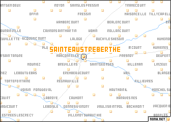 map of Sainte-Austreberthe