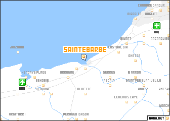 map of Sainte-Barbe