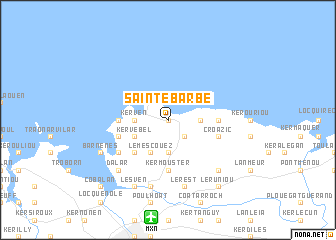 map of Sainte-Barbe