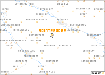 map of Sainte-Barbe