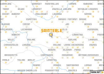 map of Saint-Eble