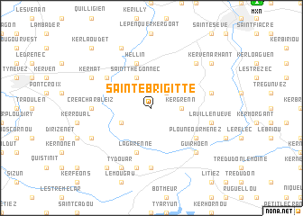 map of Sainte-Brigitte