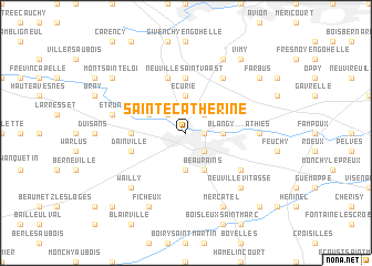 map of Sainte-Catherine