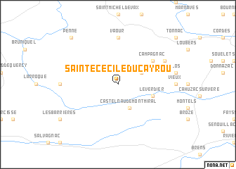 map of Sainte-Cécile-du-Cayrou